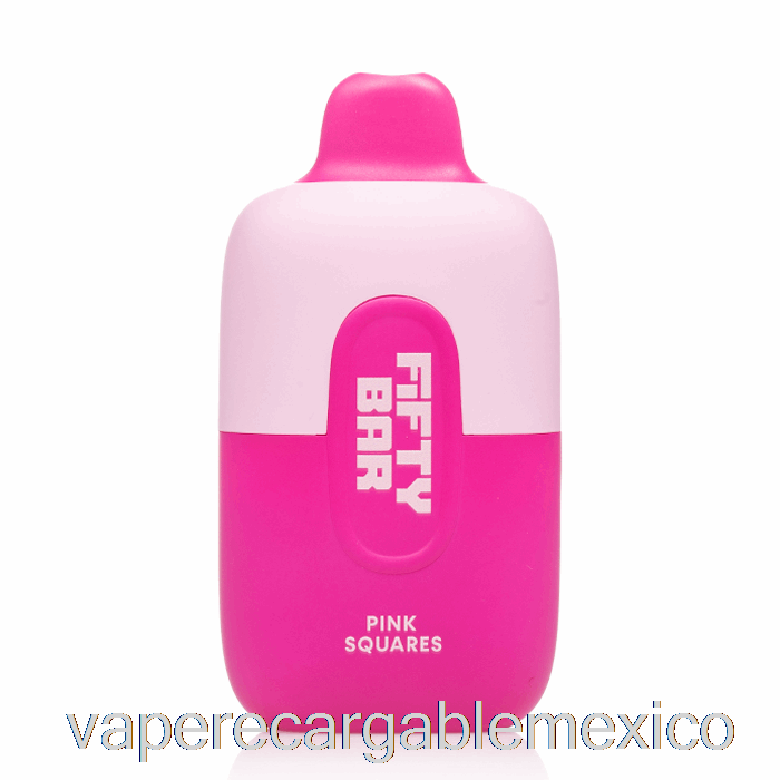 Vape Recargable Cincuenta Bar 6500 Cuadrados Rosa Desechables